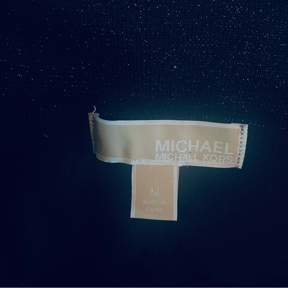 Michael Kors Black Cowl Neck Sweater with Metallic Reflection - Size M - Picture 13 of 13